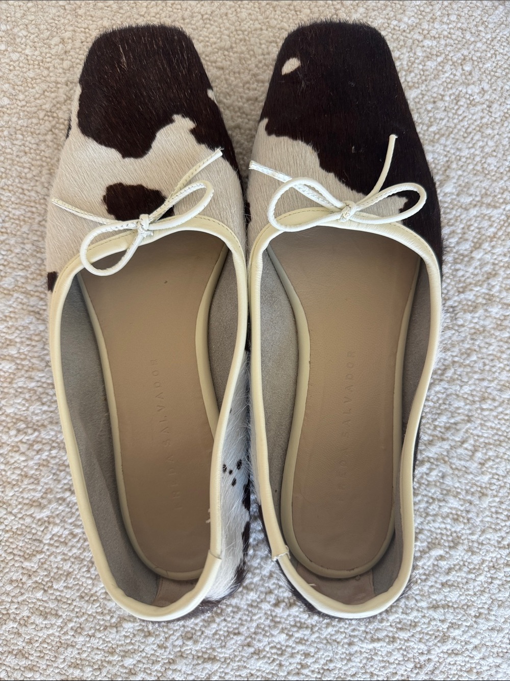 Freda Salvador Jada Flats in Cow Haircalf - Picture 6 of 8